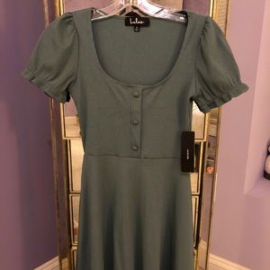 Lulu’s babydoll teal dress